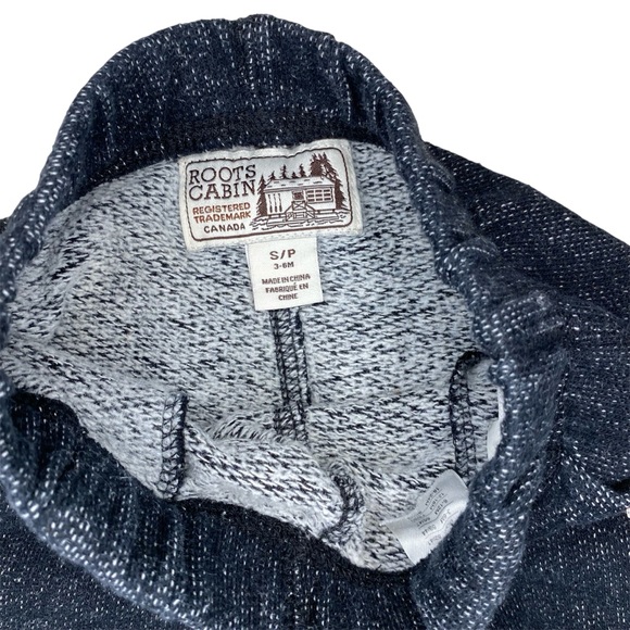 Roots Baby Dark Grey Matching Sweatsuit Size 3-6 Months - Picture 8 of 9